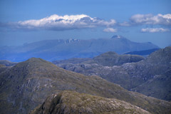 Aonach Mòr, Càrn Mòr Dearg, Ben Nevis and Càrn Dearg, from the summit of Sgurr na Ba Glaise.