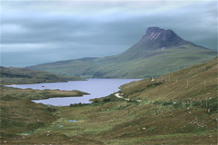 Loch Lurgainn and Stac Pollaidh, from the south-east.
