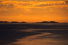 Sunset over the Summer Isles, from Rubha Cadail, near Rhue.