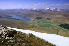 Loch Tulla and the Black Mount, from the summit of Beinn Achaladair.