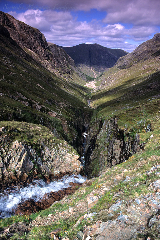 Coire Gabhail- "Lost Valley", looking back towards Glencoe.