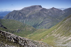 Ben Nevis and Càrn Mòr Dearg, from Stob Coire a' Chàirn, Mamore ridge.