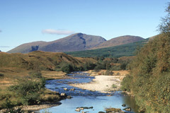 Beinn Chuirn, from the River Cononish at Dalrigh.