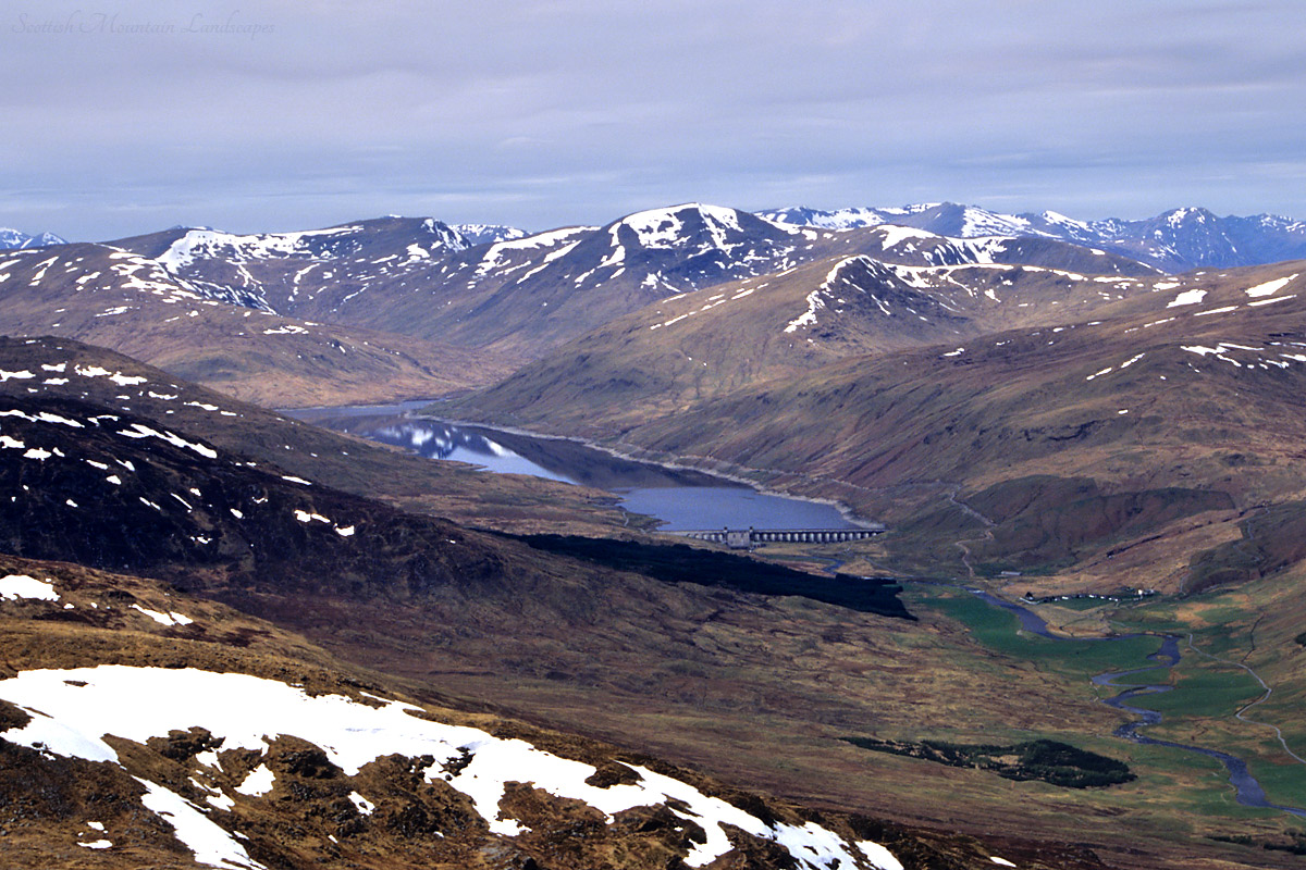 Loch Lyon, from the summit of Meall Ghaordaidh.