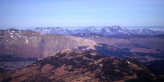 The Tarmachan Hills and the Ben Lawers group.