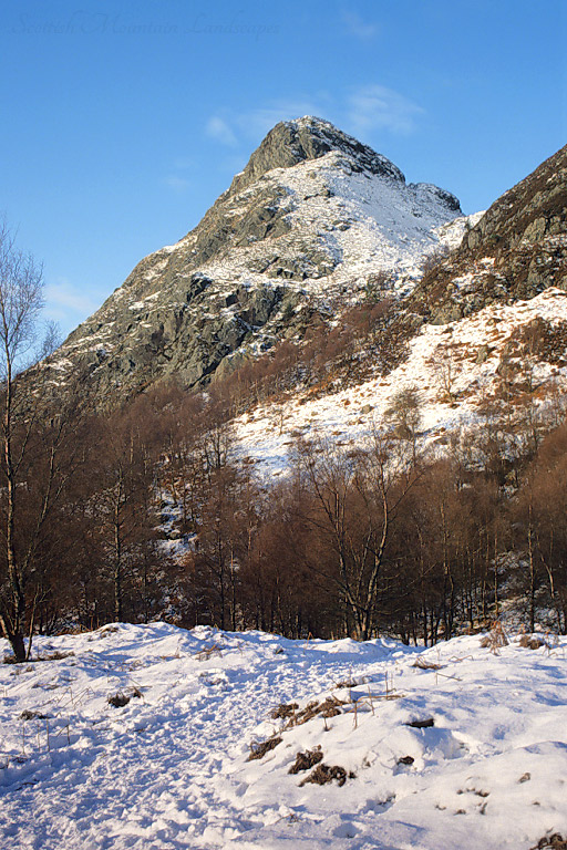 A winter view of Ben An, from the south.