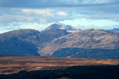 Stob Binnein and Stob Coire an Lochain, from the summit of Auchineden Hill.